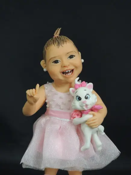 Topo de Bolo Gatinha Marie