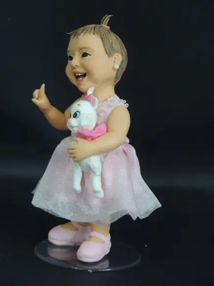 Topo de Bolo Gatinha Marie