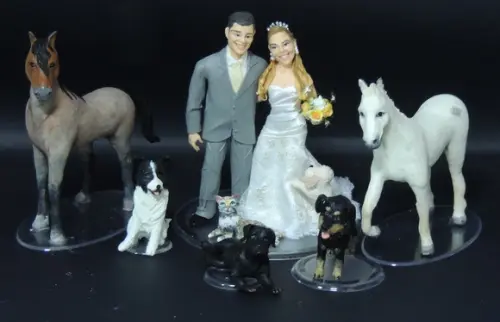 Topo de Bolo Noivinha Veterinaria