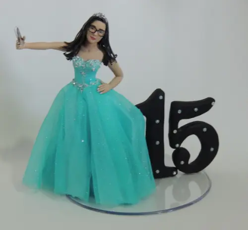 Topo de Bolo para 15 Anos