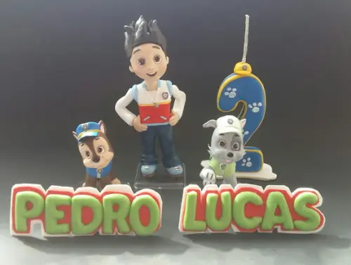 Topo de bolo Patrulha Canina