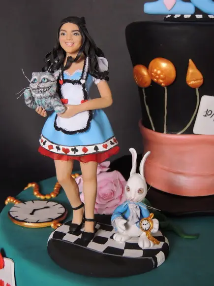 Topo de Bolo Tema Filme Alice