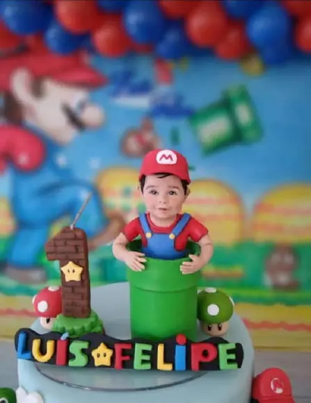 Topo de Bolo Super Mario