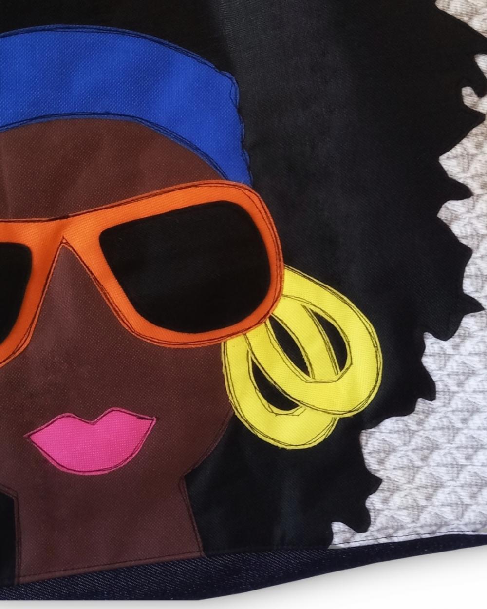 Maxi Bolsa Artesanal de Tecido Feminina Africanidade