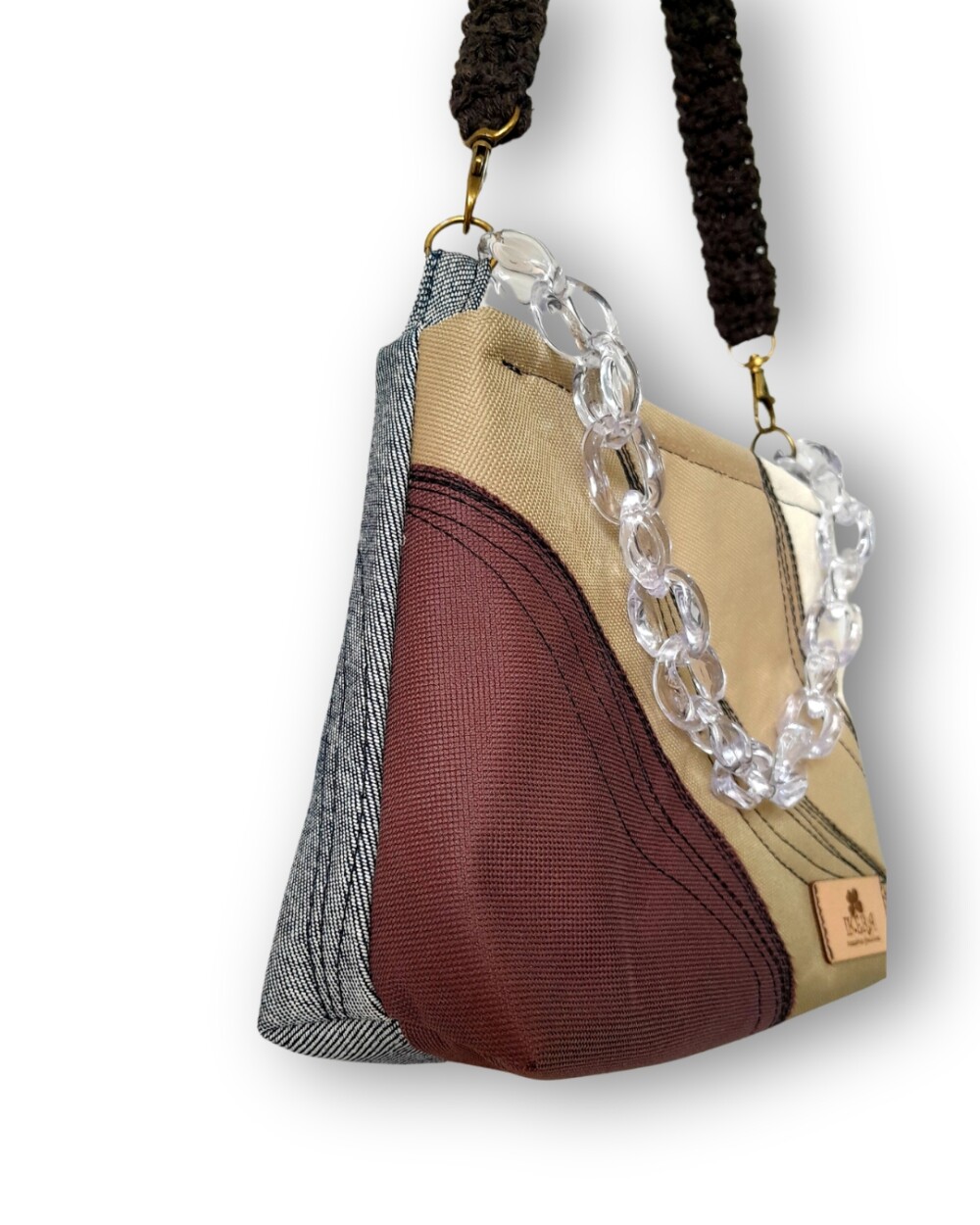 Mini Bolsa Artesanal de Tecido Mayara