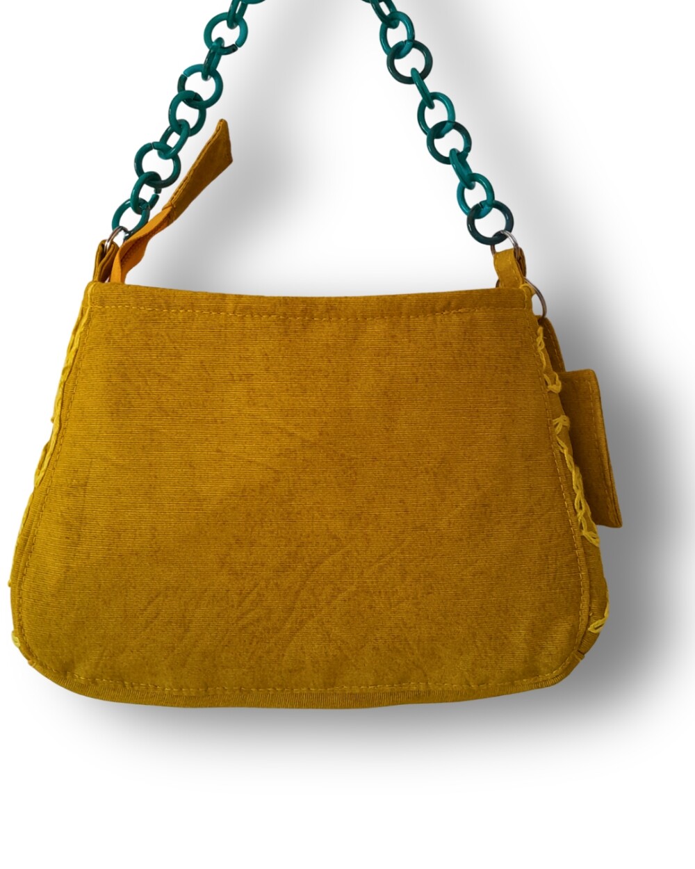 Mini Bolsa Artesanal Feminina de Tecido Carla