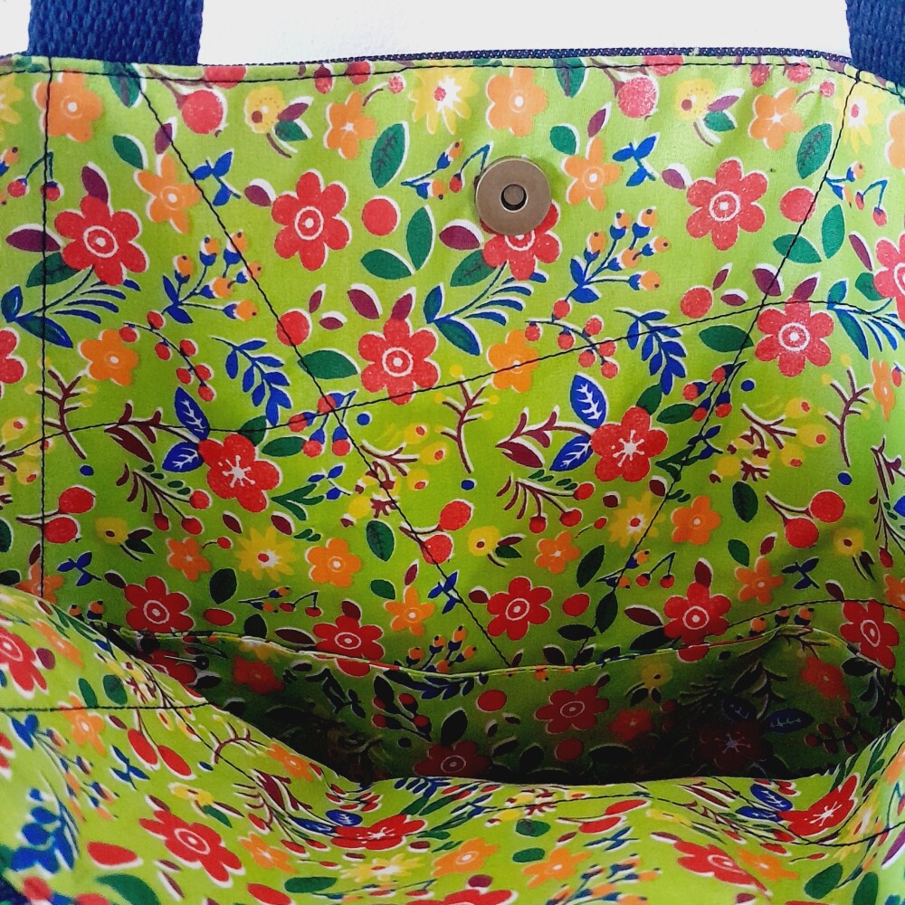 Bolsa Artesanal Feminina de Tecido Jeans Rosa
