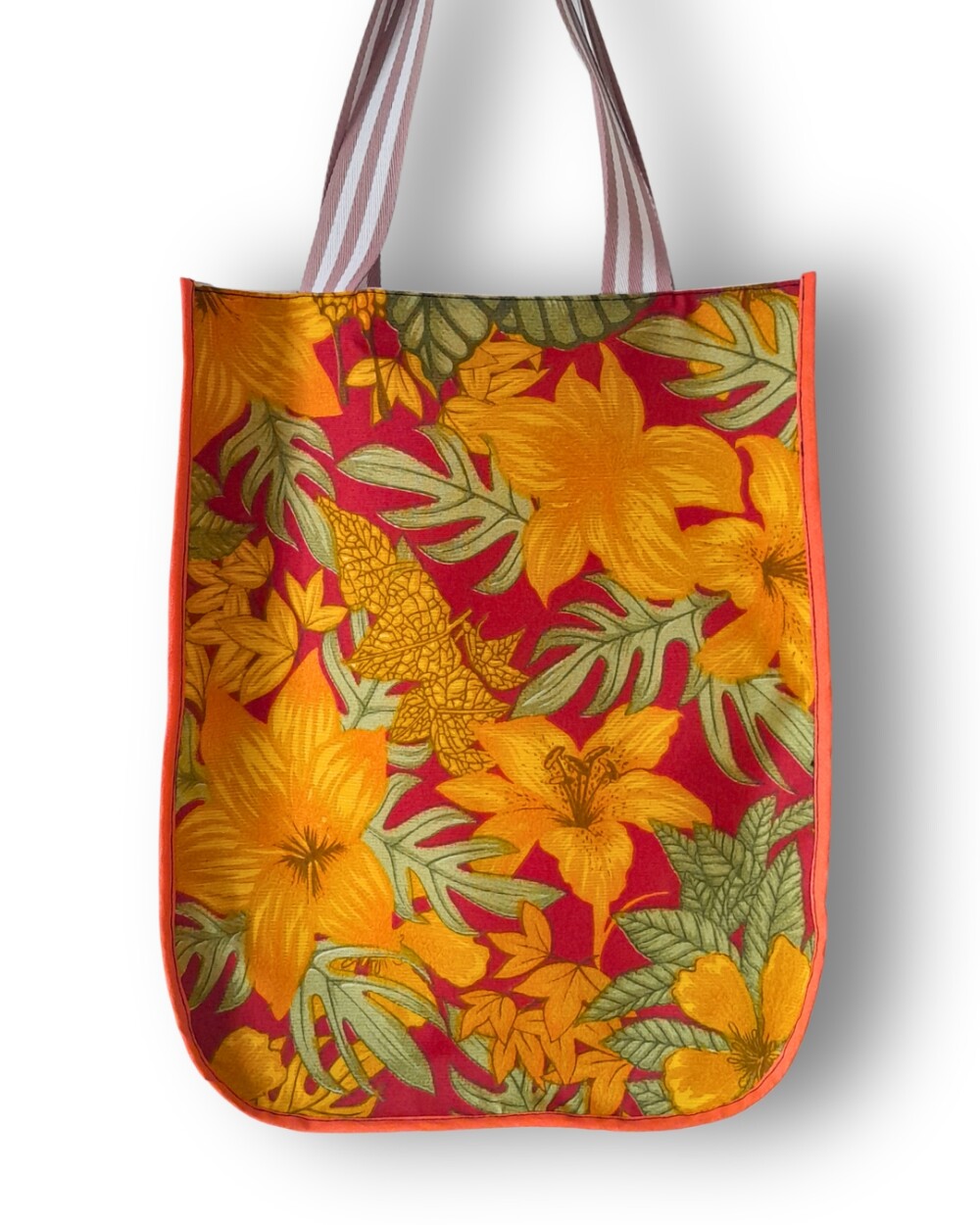 Bolsa Artesanal Feminina De Tecido Estampado Renata