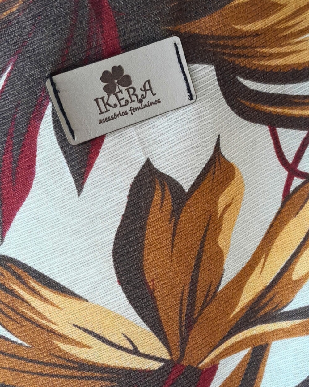 Bolsa Artesanal Feminina De Tecido Estampado Renata