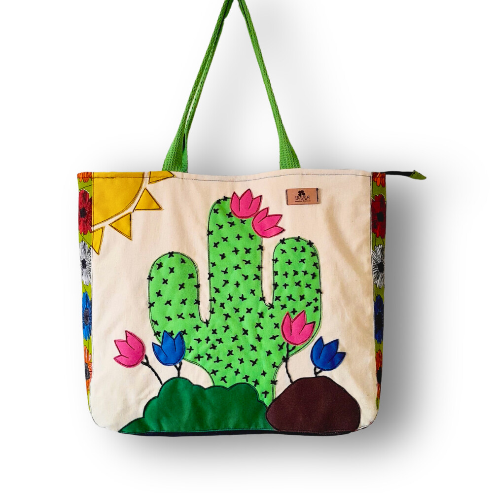 Maxi Bolsa Feminina Artesanal em Tecido Jeans