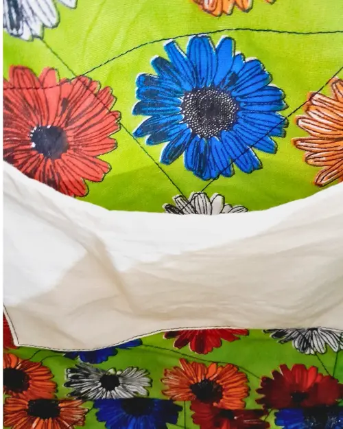 Maxi Bolsa Feminina Artesanal em Tecido Jeans