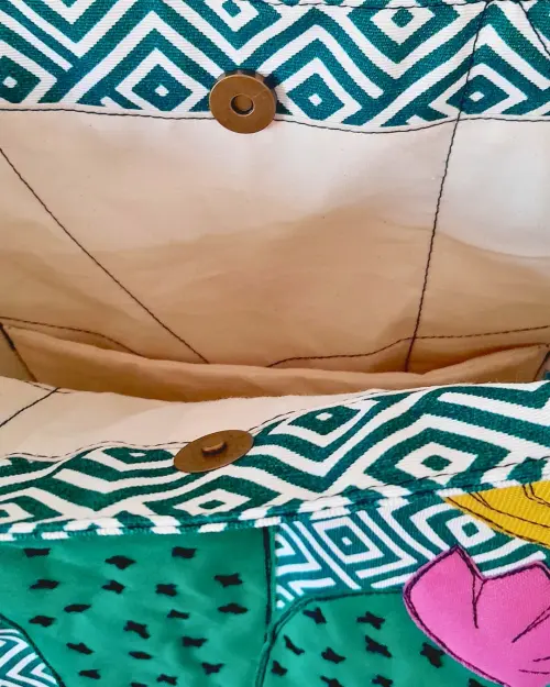 Bolsa Artesanal de Tecido Maria Bonita