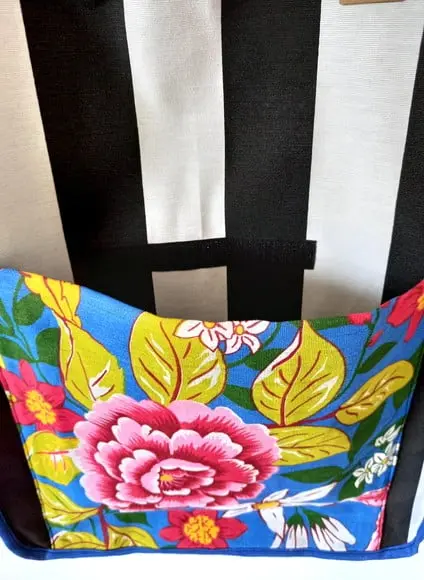 Bolsa Artesanal de Tecido com Forro Impermeável Valentina