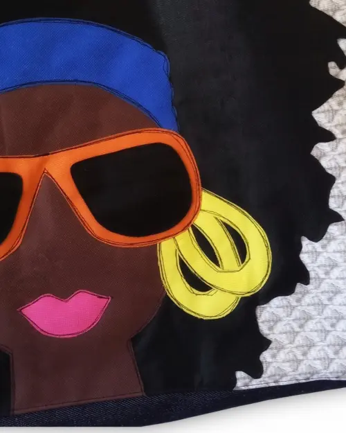 Maxi Bolsa Artesanal de Tecido Feminina Africanidade