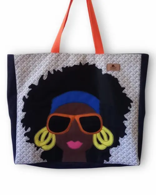 Maxi Bolsa Artesanal de Tecido Feminina Africanidade