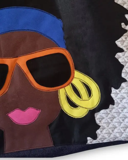 Maxi Bolsa Artesanal de Tecido Feminina Africanidade