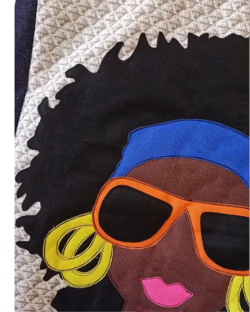 Maxi Bolsa Artesanal de Tecido Feminina Africanidade