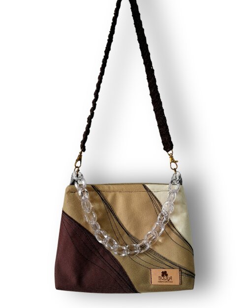 Mini Bolsa Artesanal de Tecido Mayara