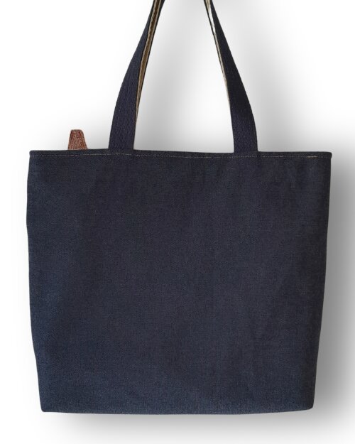 Bolsa Artesanal Feminina Feita no Tecido Jeans