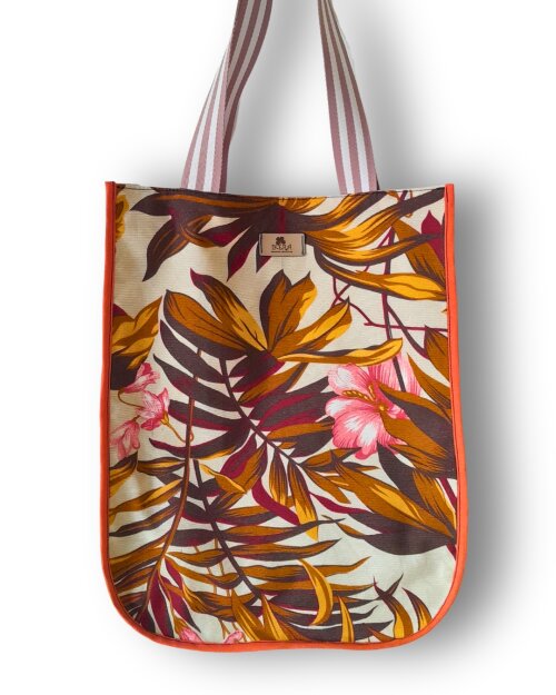 Bolsa Artesanal Feminina De Tecido Estampado Renata