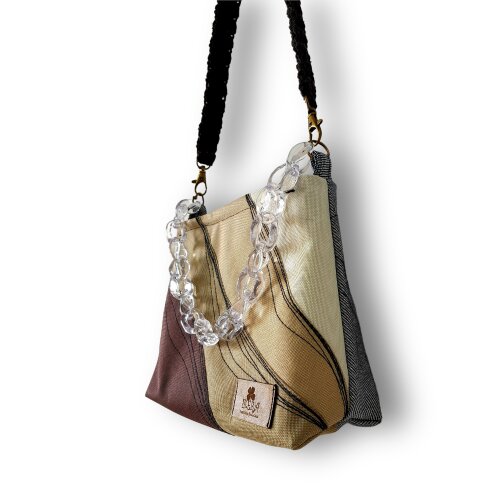 Mini Bolsa Artesanal de Tecido Mayara