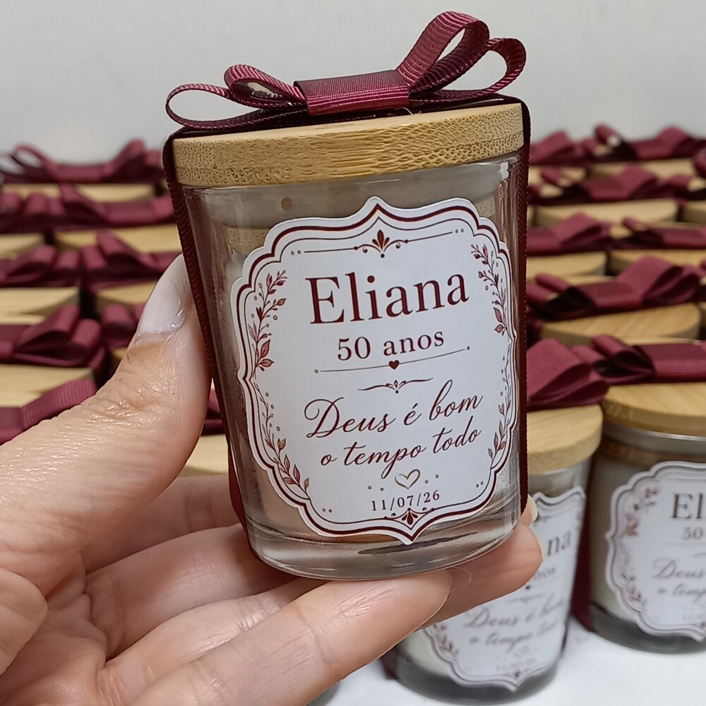 20 Velas Personalizada no Copinho