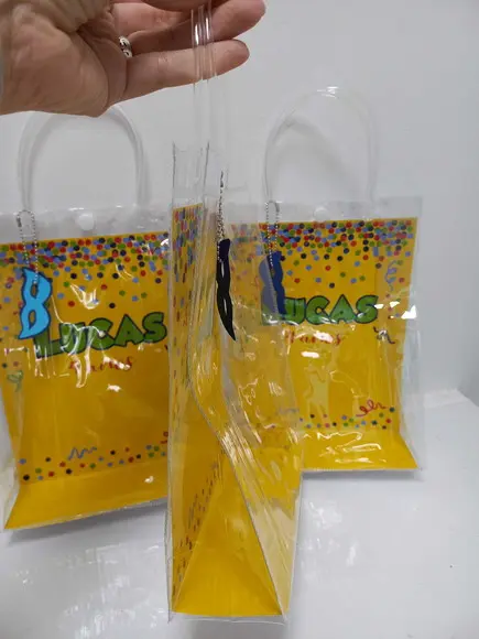 12 Sacolinha Transparente Pvc