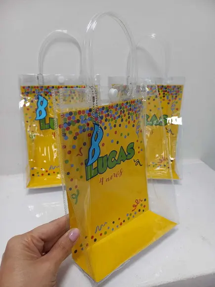 12 Sacolinha Transparente Pvc