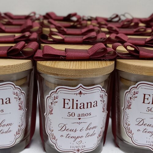 20 Velas Personalizada no Copinho