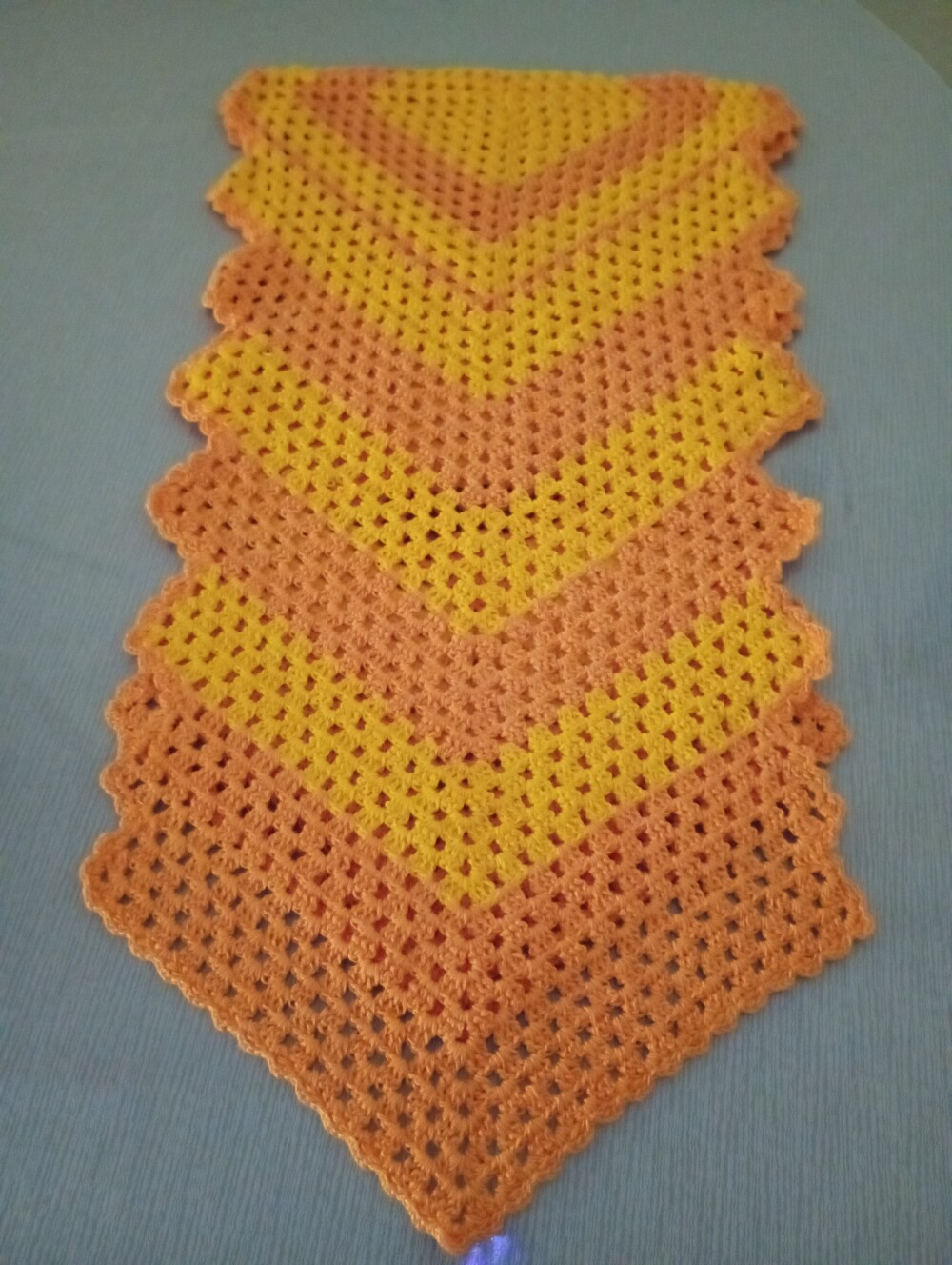 caminho de mesa de crochê
