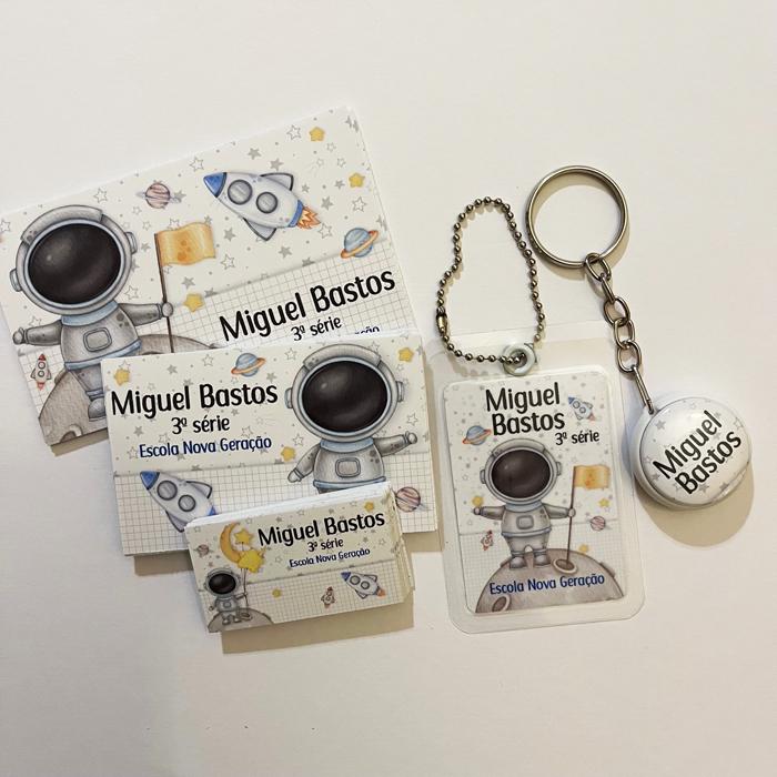 Kit Etiqueta Escolar Astronauta