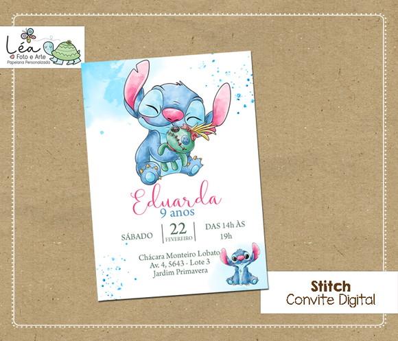 Convite Digital Stitch
