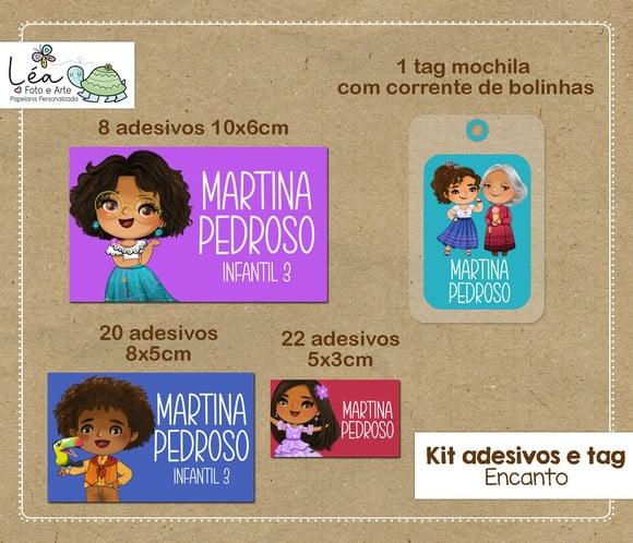 Etiqueta Escolar Encanto