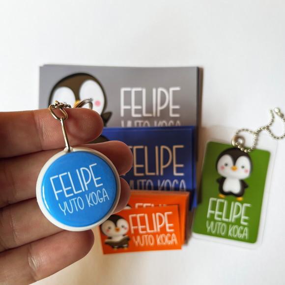 Etiqueta Escolar Pinguim