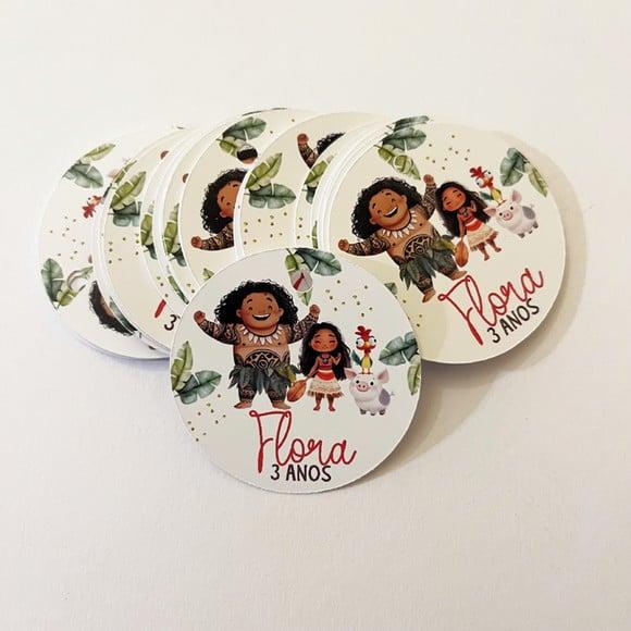 Tag para Lembrancinha Tema Moana