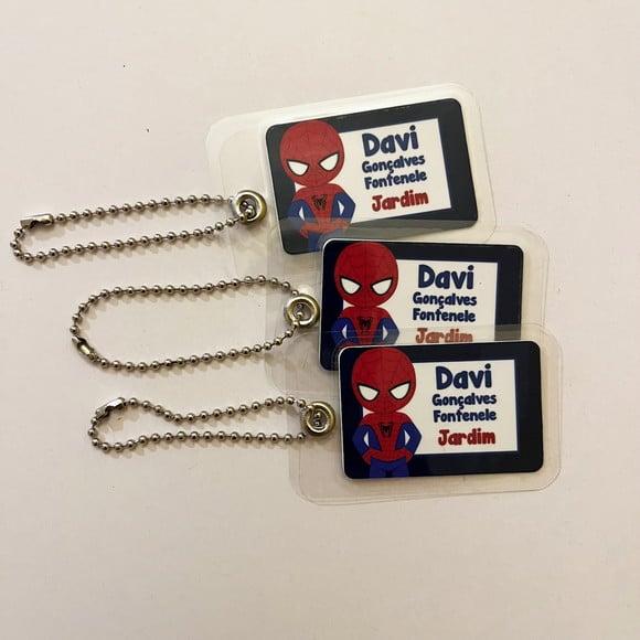 Tag para Mochila Homem Aranha