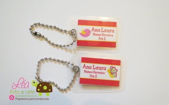 Tag para Mochila Jardim
