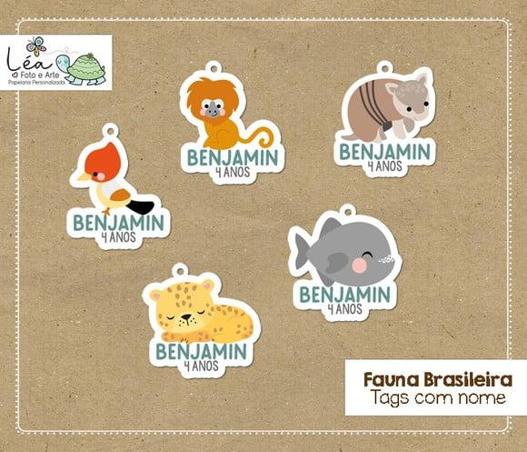 48 Tags Tema Fauna Brasileira