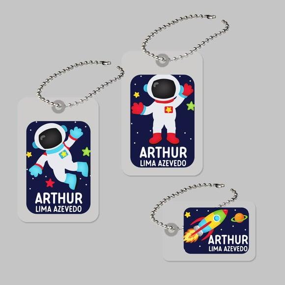 Tags Plastificadas Astronauta