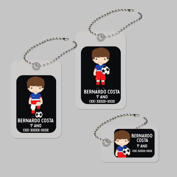 Tags Plastificadas Futebol Menino