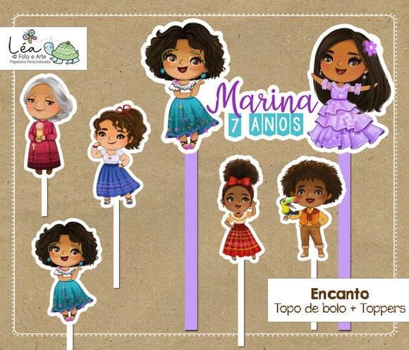 Topo de Bolo Festa Infantil Tema Encanto