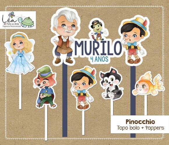 Topo Bolo Festa Pinocchio
