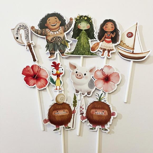 Topo de Bolo Aniversário Moana