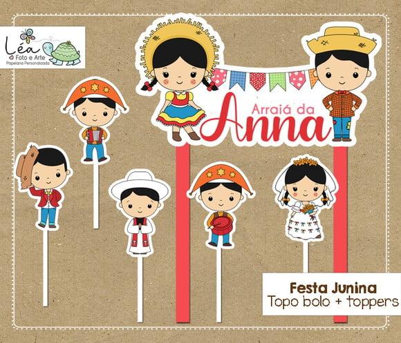 Topo de Bolo Festa Junina