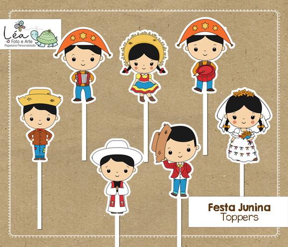 Topo de Bolo Festa Junina