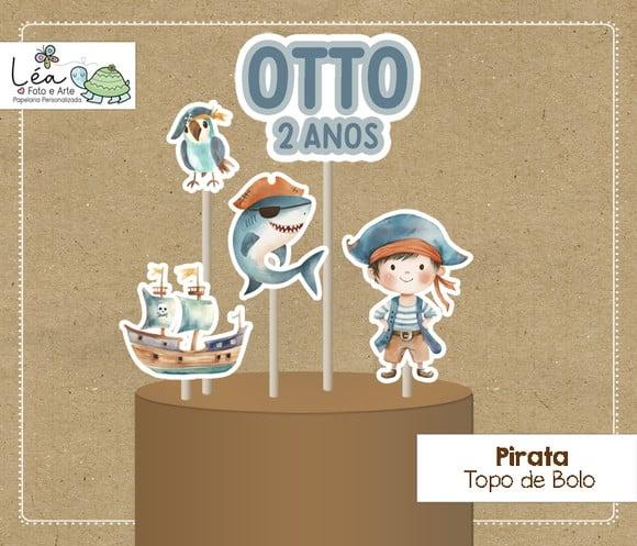 Topo de Bolo Festa Pirata