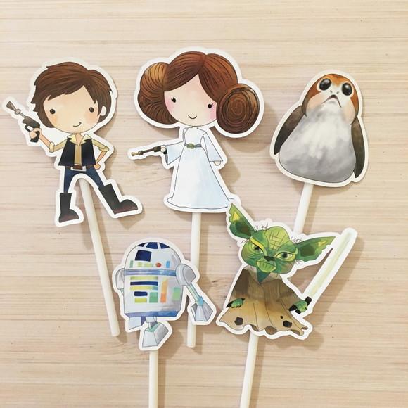 Topo de Bolo Star Wars