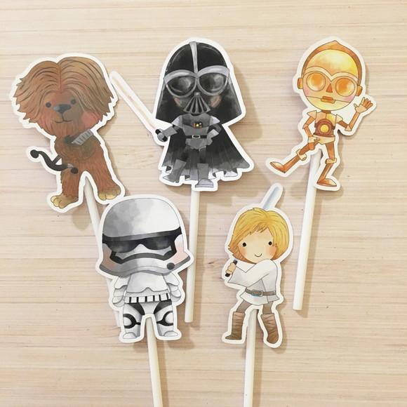 Topo de Bolo Star Wars