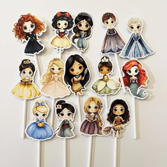Topper Aniversário Princesas