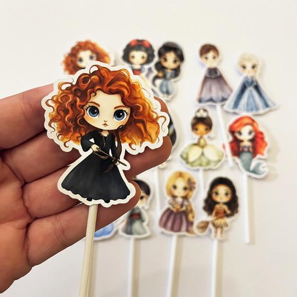 Topper Aniversário Princesas